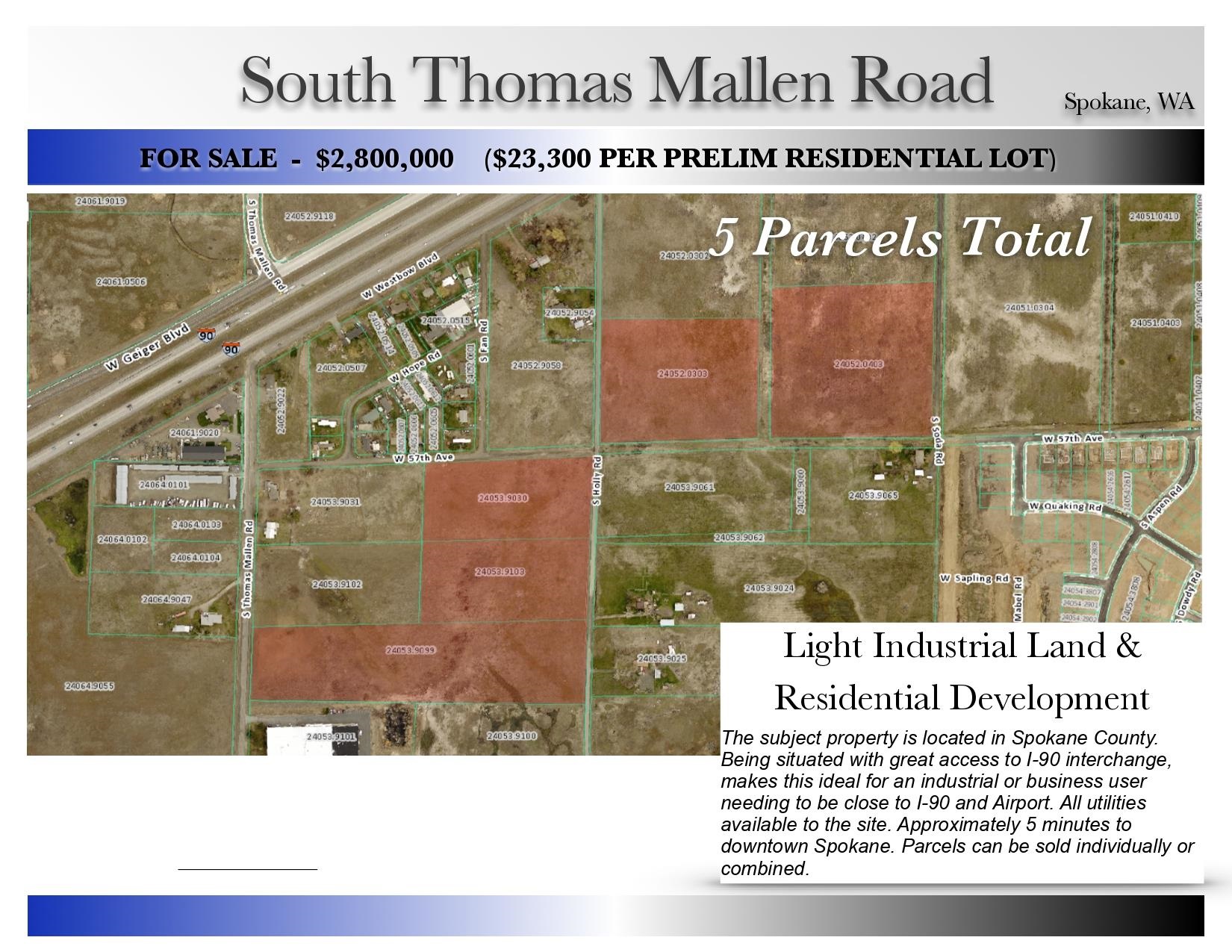 Land at 57xx Thomas Mallen Rd, Cheney, WA