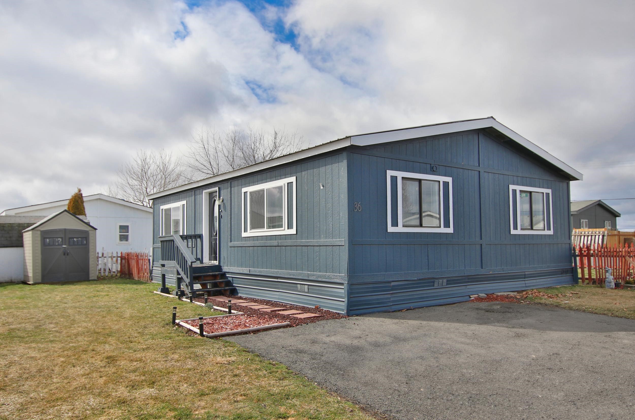 Manufactured at 10510 Richland #36 Rd, Cheney, WA